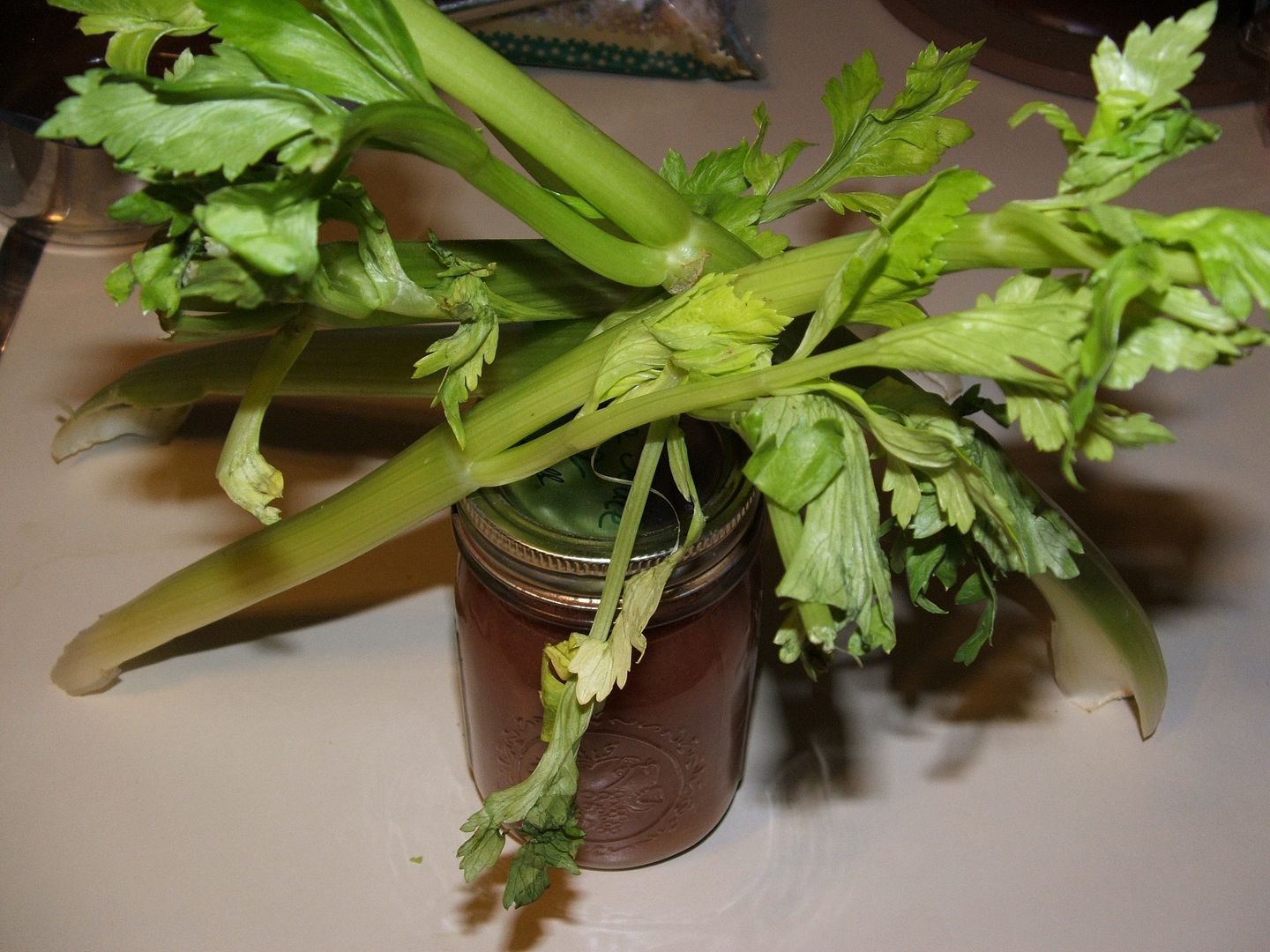 Celery'n Applesauce Smoothie, by Angie Ouellette-Tower for godsgrowinggarden.com