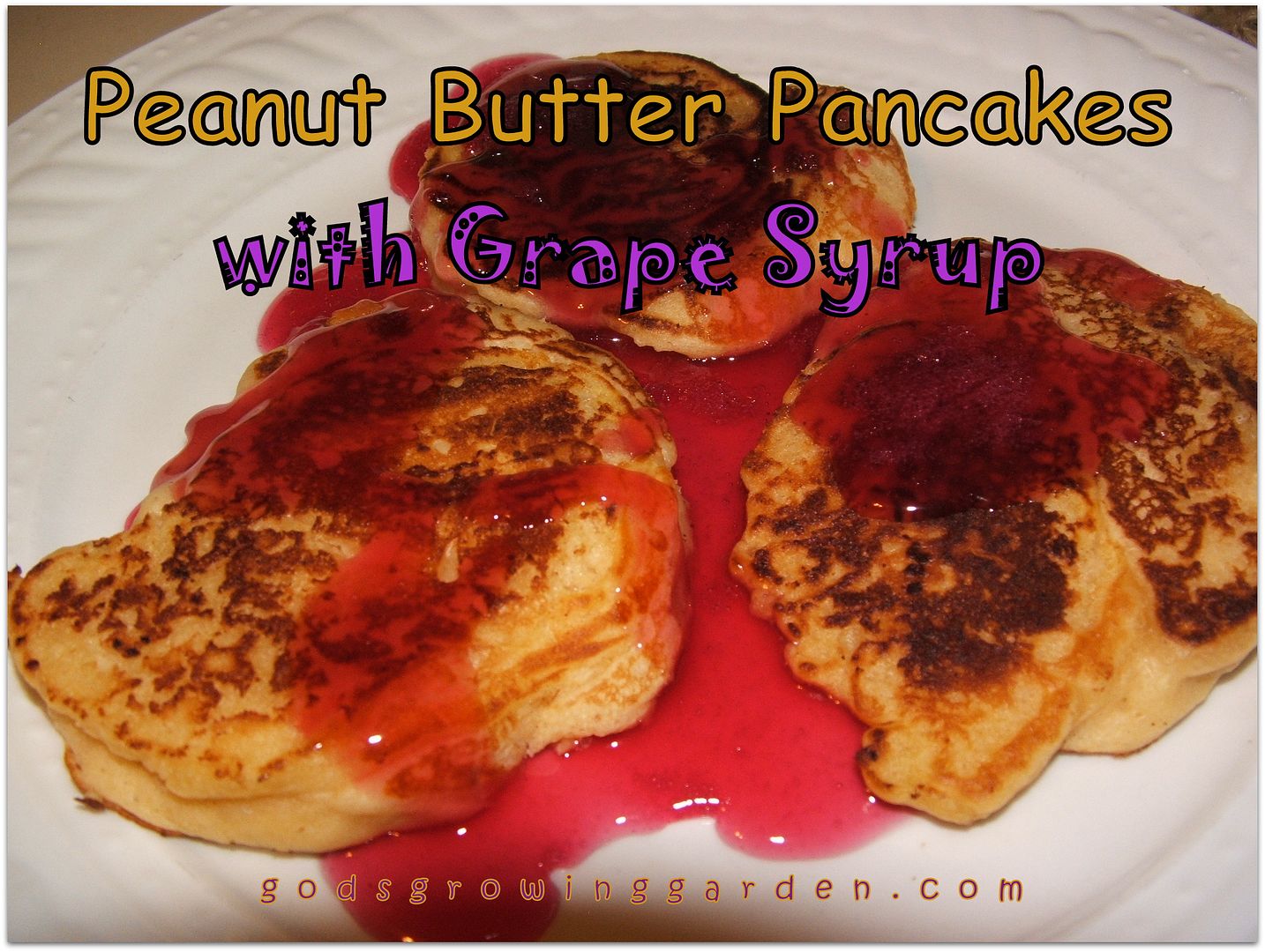 Peanut Butter Pancakes with Grape Syrup by Angie Ouellette-Tower photo 011_zps5f3425ec.jpg