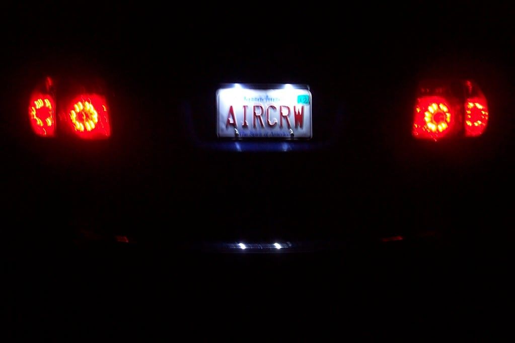 License plate light replacement, done, with pictures GMC Acadia Forum