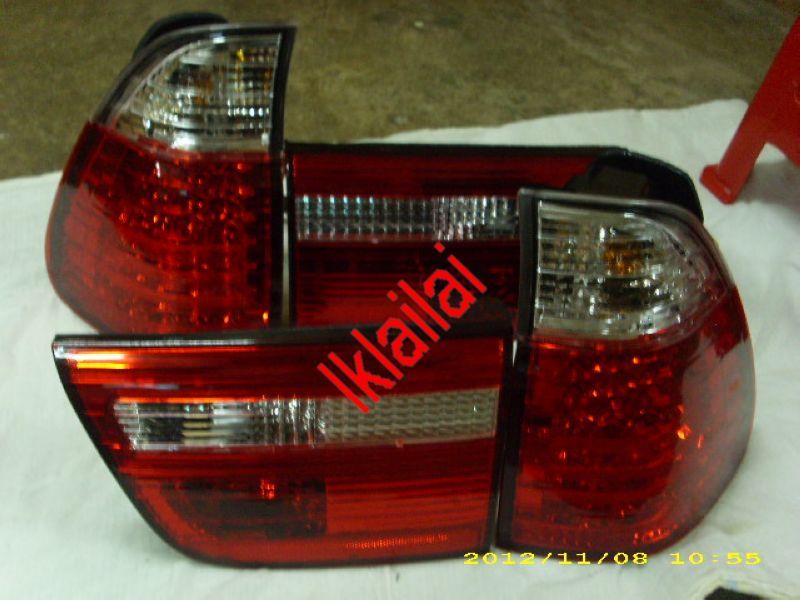 SONAR BMW X5 E53 98'-02' LED Tail Lamp [Red /Clear]- SONARBMWX5E5398-02LEDTailLampRedClear-.jpg