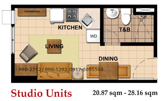 Vertis North Avida Towers Vita Studio Unit Floor Plan