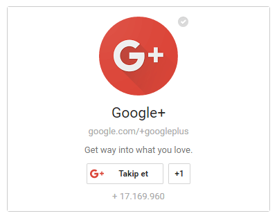 Web Siteleri İçin Google+ Takip Rozeti Oluşturma