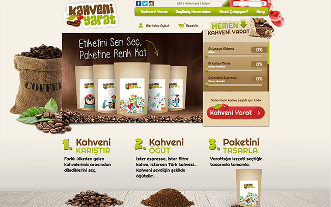 Türkiye’nin İlk Online Kahve Sipariş Sitesi “Kahveniyarat.com”
