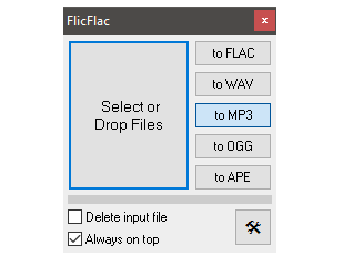 Kurulumsuz WAV, MP3, FLAC, OGG, APE Dönüştürücü