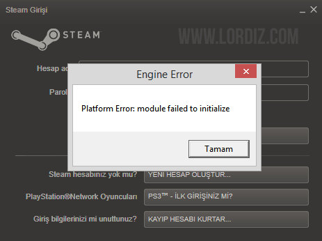 “Platform Error: module failed to initialize” Hatası ve Çözümü