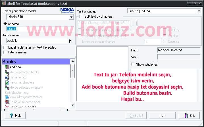 Eski Tuşlu Telefonlar için “Txt to Jar” Kitap Oluşturma