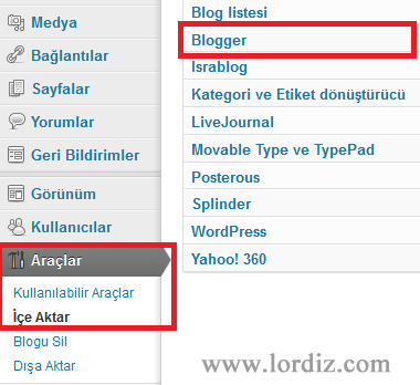 wb2 Bloggerdaki Yazılarımızı Wordpresse Aktarmak