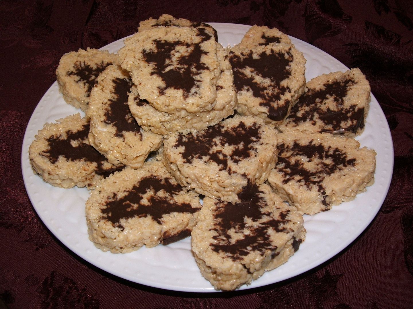 Swirled Krispie Treats, by Angie Ouellette-Tower for godsgrowinggarden.com