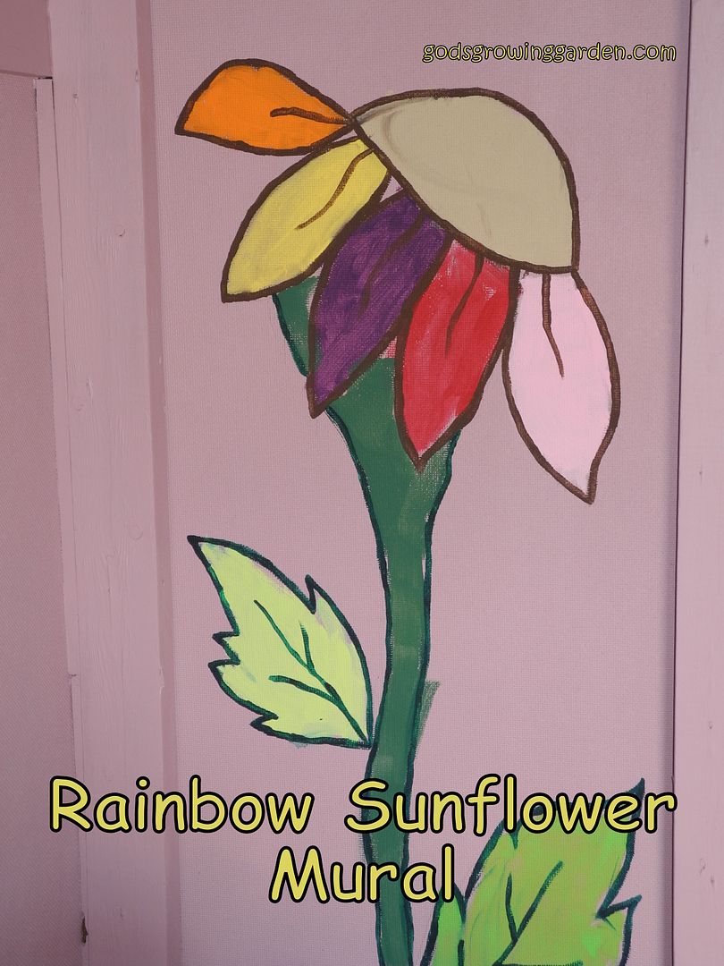 Rainbow Sunflower Mural by Angie Ouellette-Tower for godsgrowinggarden.com photo DSCN2496-Copy_zps7d47b1a0.jpg