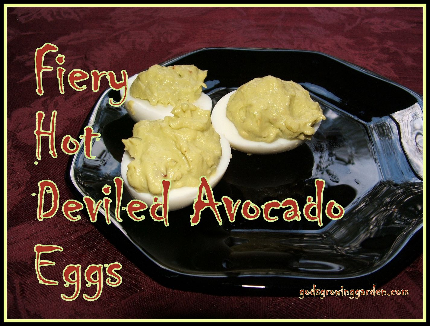 Deviled Avocado Eggs by Angie Ouellette-Tower for godsgrowinggarden.com photo 009_zpsfaa3c200.jpg