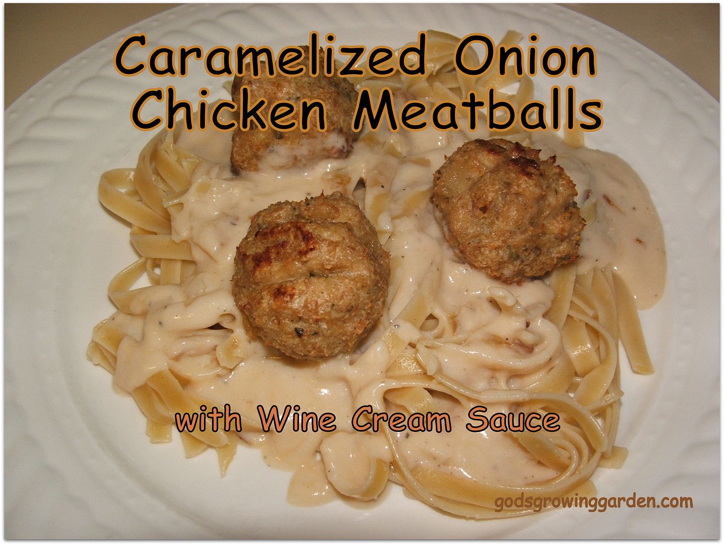 Carameized Onion Chicken Meatballs photo 013_zpsfd4698a6.jpg