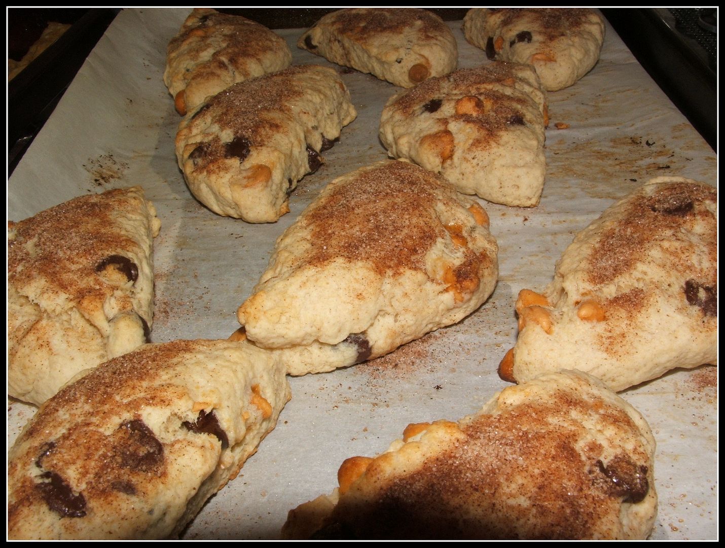 Chocolate & Butterscotch Chip Scones by Angie Ouellette-Tower for godsgrowinggarden.com photo 009_zps386f5d58.jpg