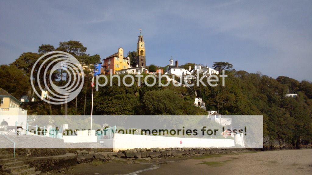 Portmeirion from the beach, Uploaded from the Photobucket Android App