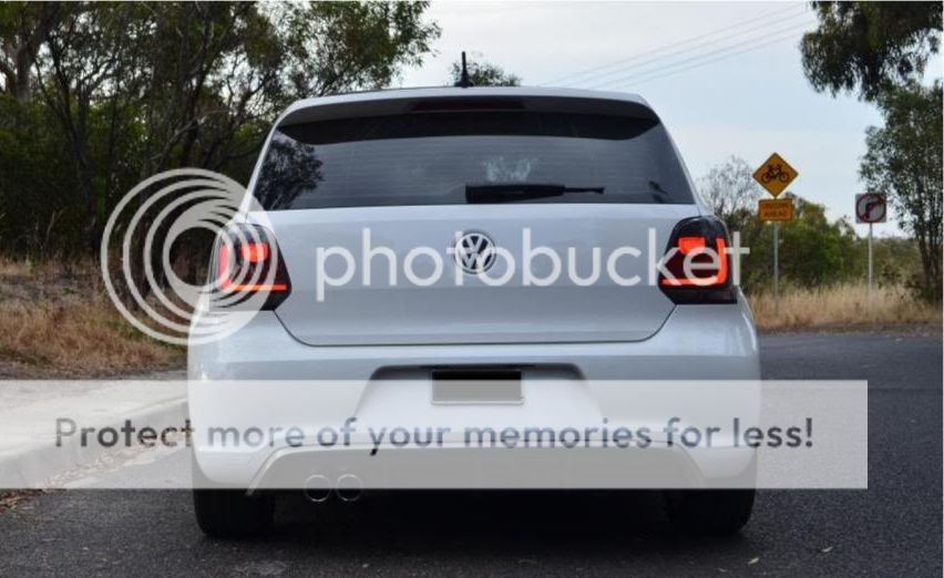 VW Polo 6R Rear Taillight Dark Version Smoked Original Tail lights R ...